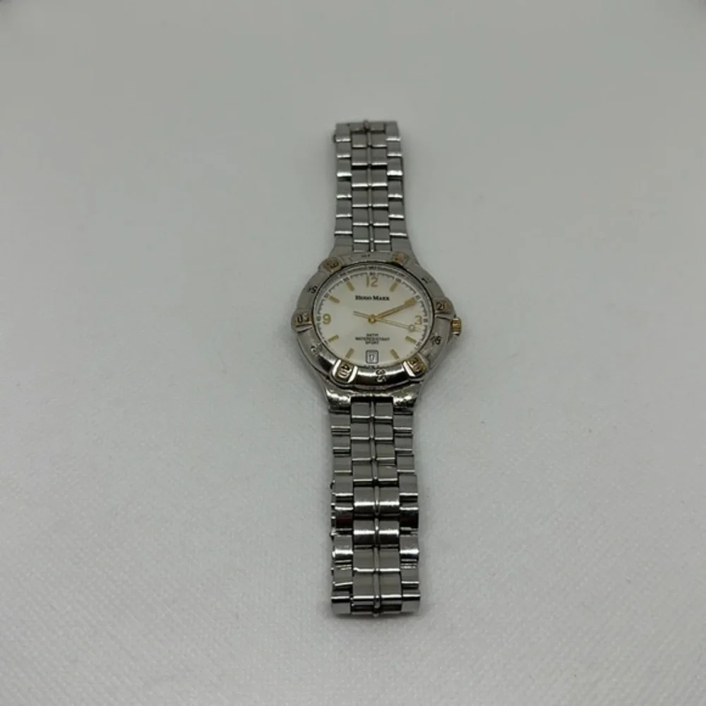 Hugo Maxx Men's Dress Watch. Calendar‎ On Face. Gold Accents​​​​​​​​​​